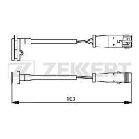 BS-8019 ZEKKERT Сигналізатор зносу гальмівних колодок