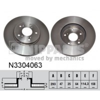 N3304063 NIPPARTS Гальмівний диск