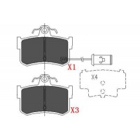 KBP-2028 KAVO PARTS КомплеК т гальмівних колодок, дискове гальмо