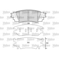 601687 VALEO Комплект гальмівних колодок дисковий гальм