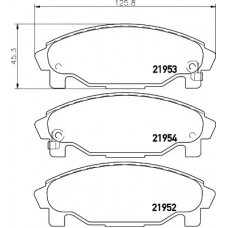 8DB 355 029-361 HELLA Комплект гальмівних колодок дисковий гальм