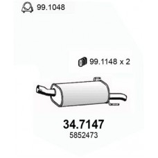 34.7147 ASSO Глушник вихлопних газів кінцевий