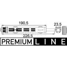 AD 185 000P MAHLE Осушувач кондиціонера