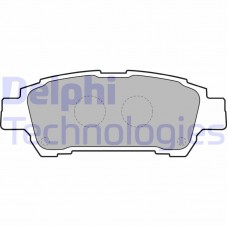 LP1710 DELPHI Комплект гальмівних колодок дисковий гальм