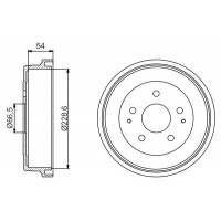 0 986 477 230 BOSCH Гальмівний барабан