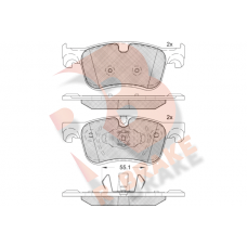 RB2158 R BRAKE Комплект гальмівних колодок дисковий гальм