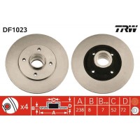 DF1023 TRW Гальмівний диск