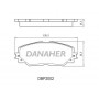 DBP2002 DANAHER Комплект гальмівних колодок дисковий гальм
