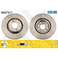 6047371 GIRLING Гальмівний диск