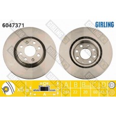 6047371 GIRLING Гальмівний диск