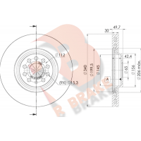 78RBD26085 R BRAKE Гальмівний диск