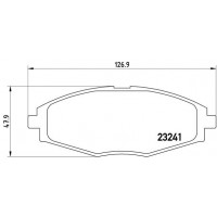 P 15 006 BREMBO Комплект гальмівних колодок дисковий гальм