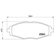 P 15 006 BREMBO Комплект гальмівних колодок дисковий гальм