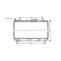 DWA2052 AVA QUALITY COOLING Радіатор охолодження двигуна