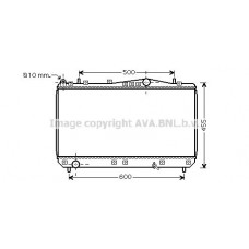 DWA2052 AVA QUALITY COOLING Радіатор охолодження двигуна