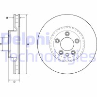 BG9168C DELPHI Гальмівний диск