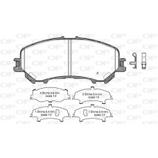 BPA1318.22 OPEN PARTS Комплект гальмівних колодок дисковий гальм