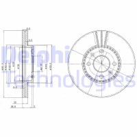 BG2693 DELPHI Гальмівний диск