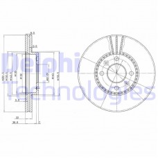 BG2693 DELPHI Гальмівний диск