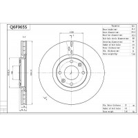 Q6F965S AISIN Гальмівний диск
