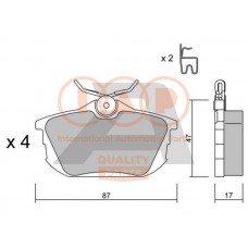 704-12084P IAP QUALITY PARTS Комплект гальмівних колодок дисковий гальм