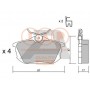 704-12084P IAP QUALITY PARTS Комплект гальмівних колодок дисковий гальм