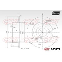 865279 MAXTECH Гальмівний диск