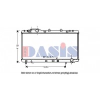 210182N AKS DASIS Радіатор охолодження двигуна