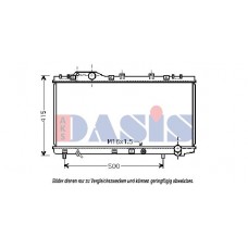 210182N AKS DASIS Радіатор охолодження двигуна