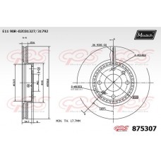 875307 MAXTECH Гальмівний диск