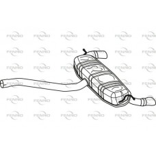 P36063 FENNO Глушник вихлопних газів кінцевий