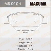 MS-0104 MASUMA Комплект гальмівних колодок