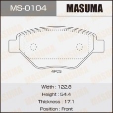 MS-0104 MASUMA Комплект гальмівних колодок
