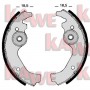 00670 KAWE Комплект гальмівних колодок