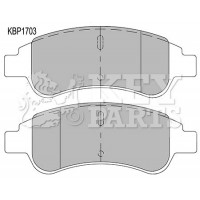 KBP1703 KEY PARTS Комплект гальмівних колодок дисковий гальм