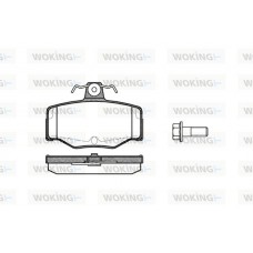 P2433.00 WOKING Комплект гальмівних колодок дисковий гальм