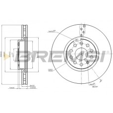 CD8016V BREMSI Гальмівний диск