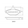 DBP851 DANAHER Комплект гальмівних колодок дисковий гальм