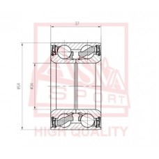 DAC34640037 ASVA Підшипник ступиці колеса