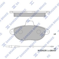 SP1889 Hi-Q Комплект гальмівних колодок дисковий гальм