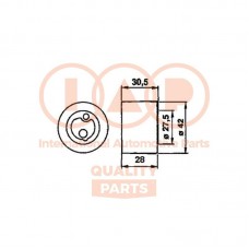 127-16061 IAP QUALITY PARTS Натяжний ролик ремінь ГРМ