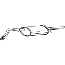 278-875 BOSAL Глушник вихлопних газів кінцевий