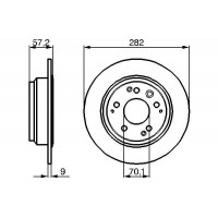 0 986 479 017 BOSCH Гальмівний диск