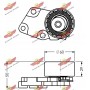 03.374 AUTOKIT Натяжний ролик ремінь ГРМ