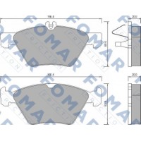 FO 639081 FOMAR Friction Комплект гальмівних колодок дисковий гальм