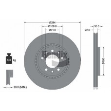 BDS1753 BENDIX Braking Гальмівний диск