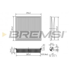 FA0654 BREMSI Повітряний фільтр