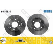 6044634 GIRLING Гальмівний диск