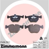 21486.190.1 ZIMMERMANN Комплект гальмівних колодок дисковий гальм