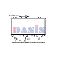 211680N AKS DASIS Радіатор охолодження двигуна